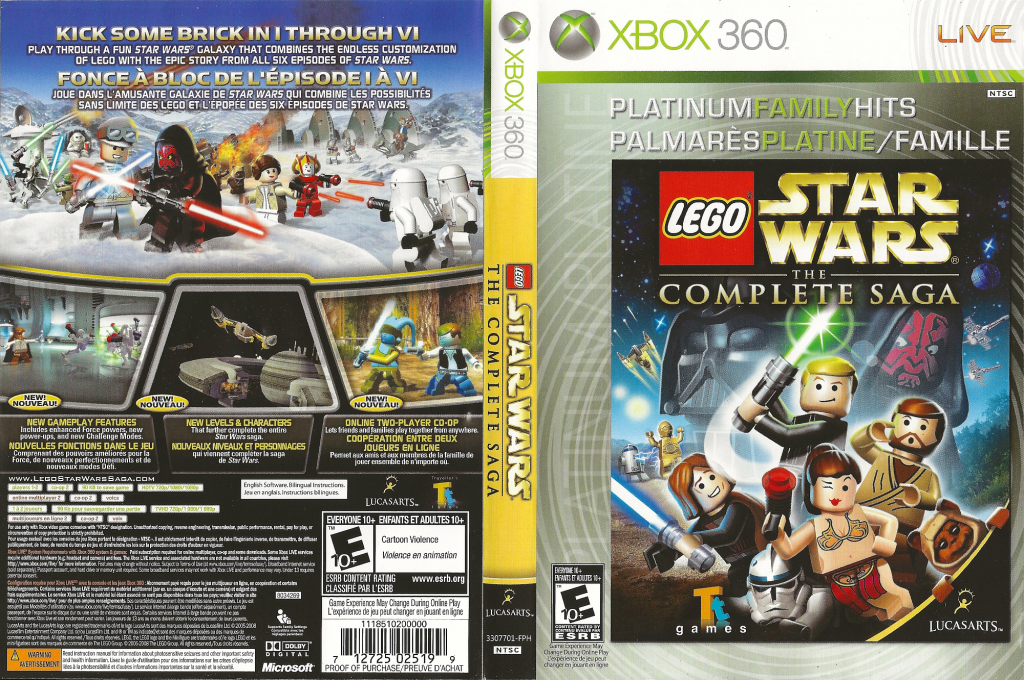 LEGO Star Wars - The Complete Saga — box-texture (CA)