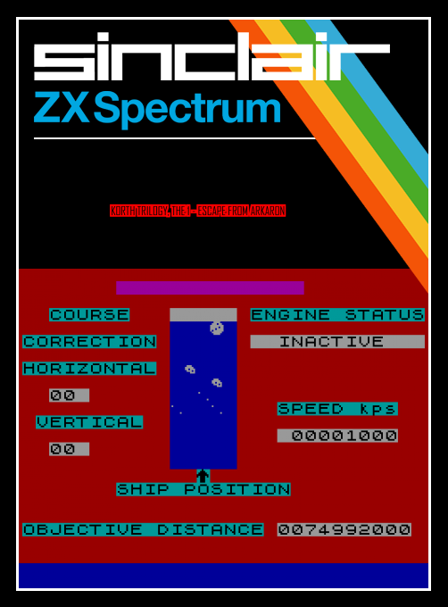 Korth Trilogy, The 1 - Escape From Arkaron — box-2D (SS)