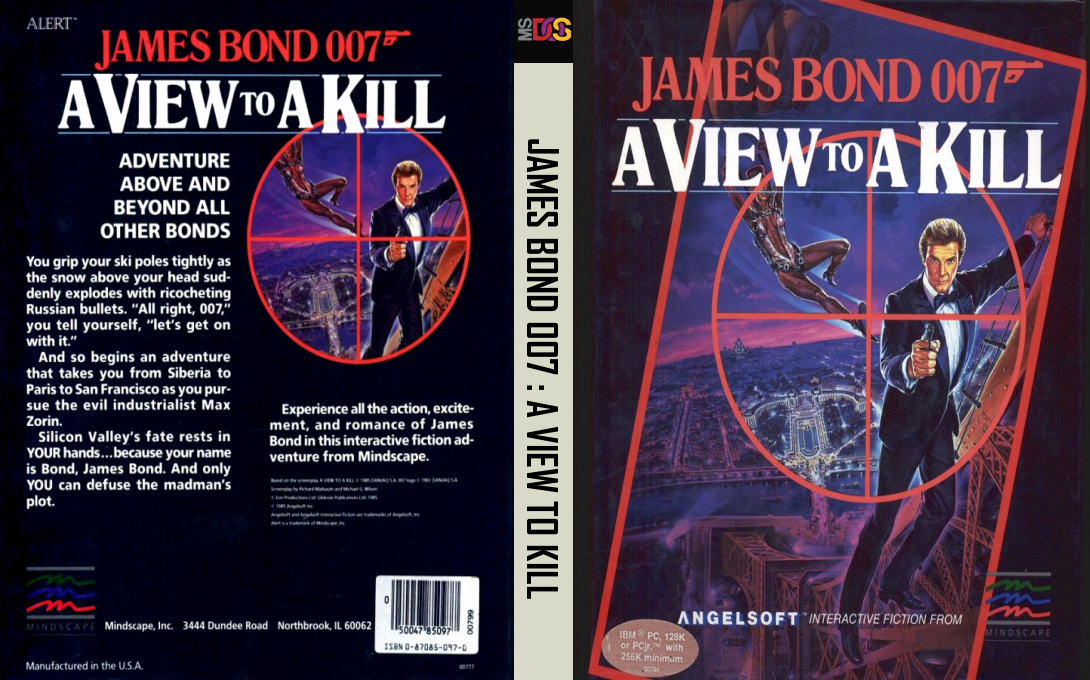 James Bond 007 - A View To Kill — box-texture (US)
