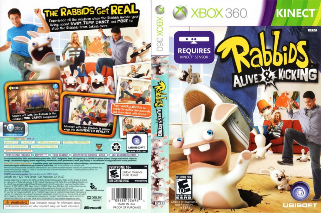 Rabbids - Alive & Kicking — box-texture (US)