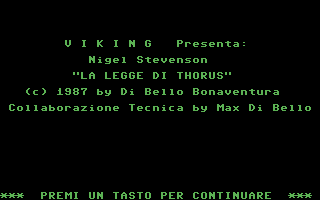 Nigel Stevenson : La Legge di Thorus — sstitle (IT)