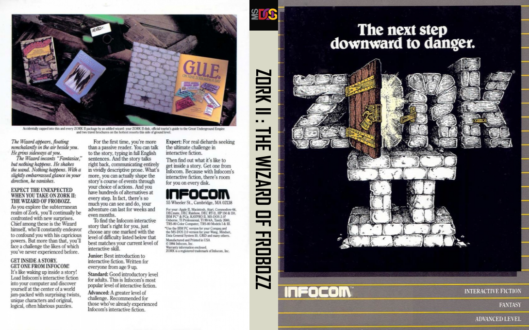 Zork 2 - The Wizard Of Frobozz — box-texture (US)