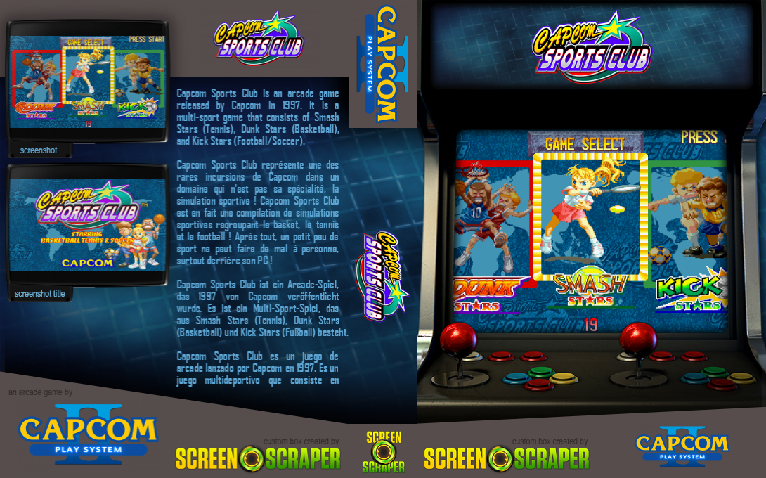 Capcom Sports Club — box-texture (SS)
