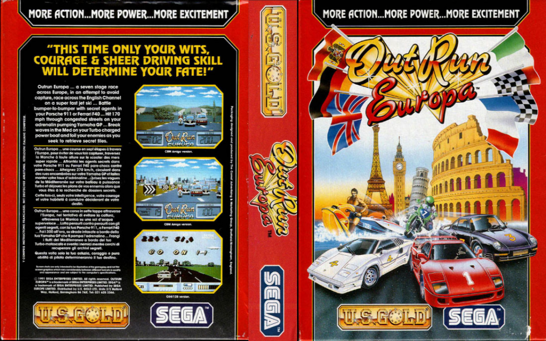 Out Run Europa — box-texture (EU)