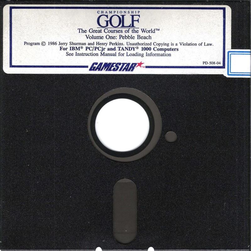 Championship Golf: The Great Courses of the World - Volume One: Pebble Beach — support-2D (US)