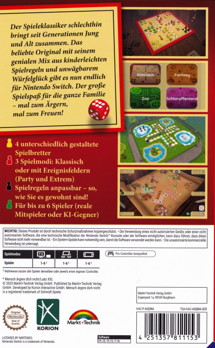 Mensch ärgere Dich nicht — box-2D-back (DE)