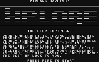 XPLORE : The Star Fortress — sstitle (WOR)