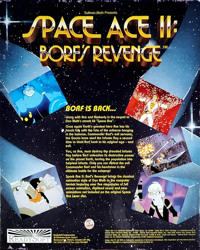 Space Ace 2 - Borf's Revenge — box-2D-back (US)