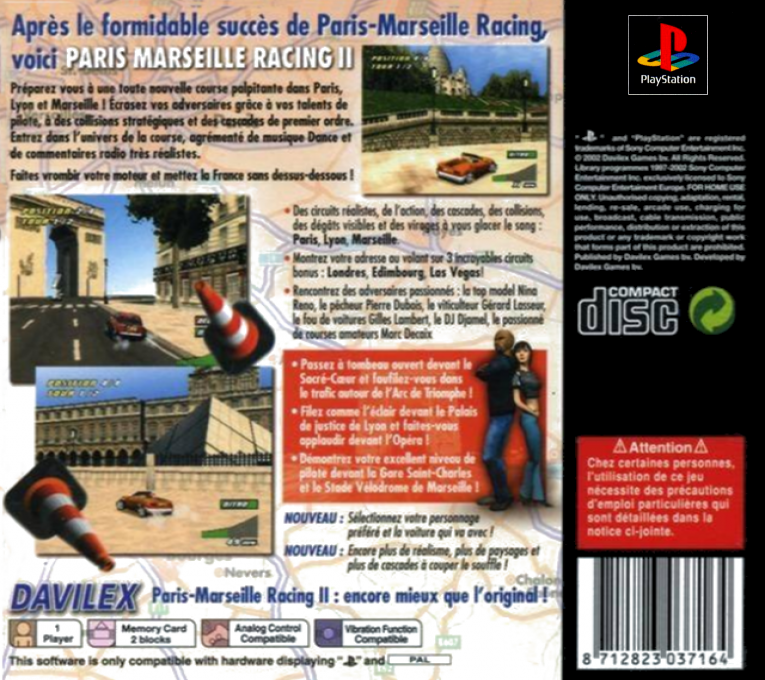 Paris-Marseille Racing II — box-2D-back (FR)