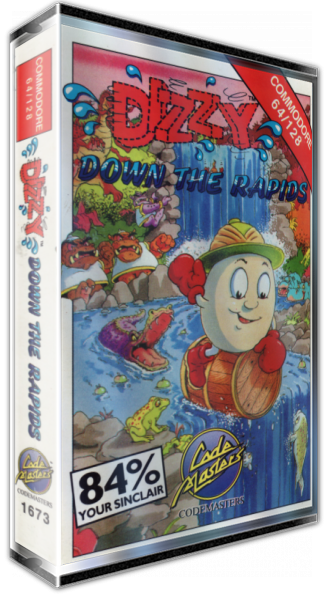 Dizzy - Down the Rapids — box-3D (EU)