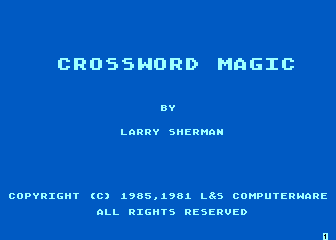 Crossword Magic — sstitle (WOR)