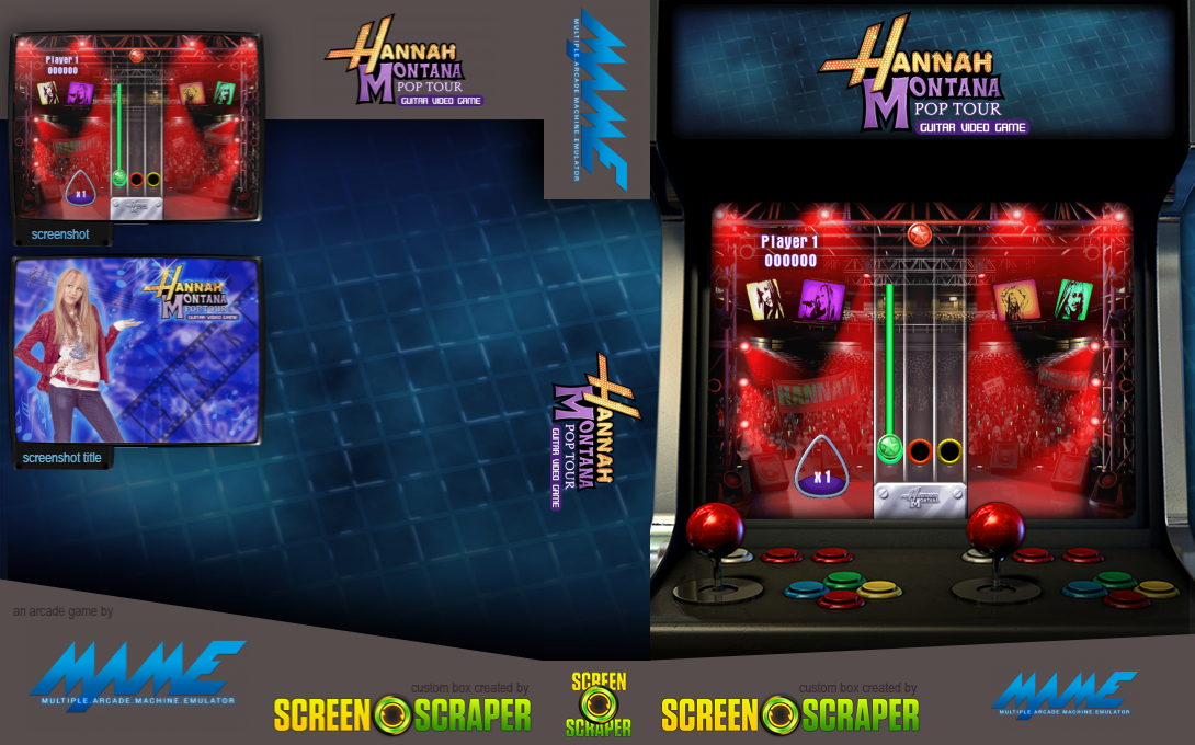 Hannah Montana Pop Tour - Guitar Video Game — box-texture (SS)