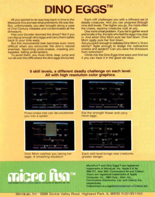 Dino Eggs — box-2D-back (US)