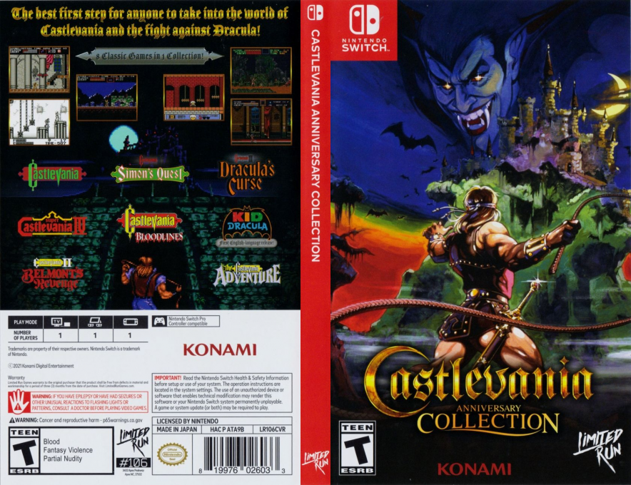 Castlevania Anniversary Collection — box-texture (US)
