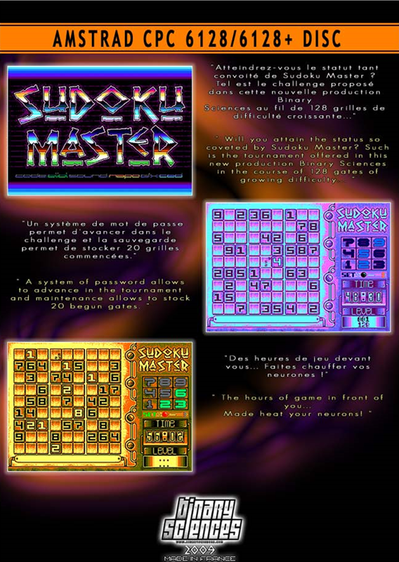 Sudoku Master — box-2D-back (FR)
