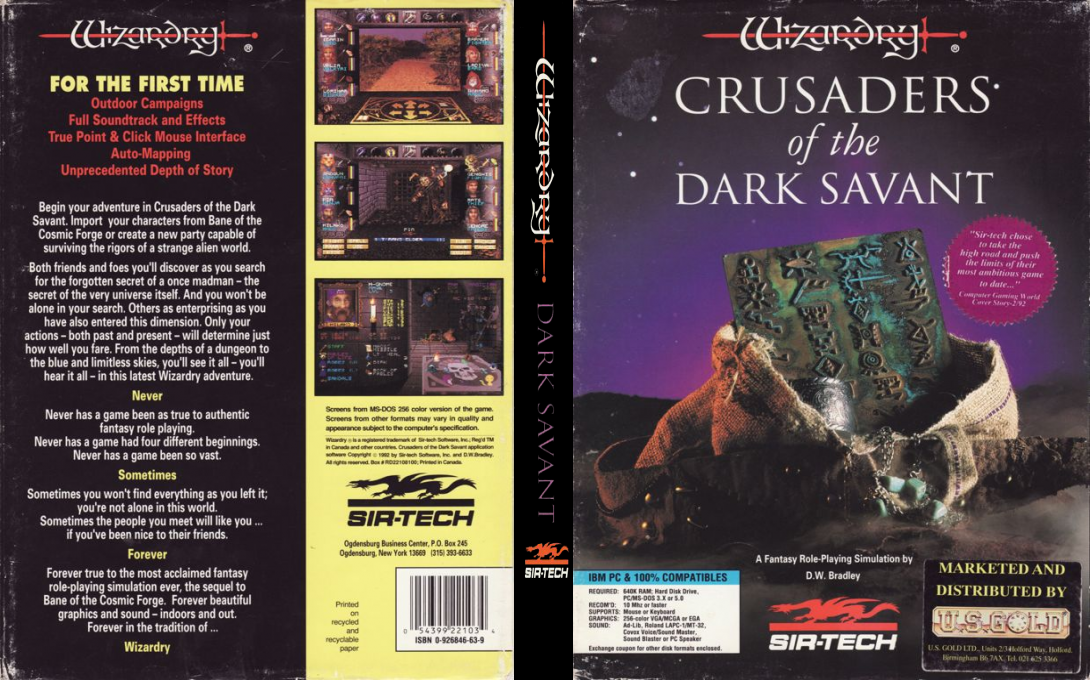 Wizardry - Crusaders of the Dark Savant — box-texture (EU)