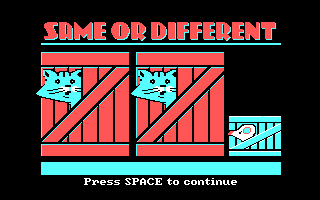 Same or Different box art
