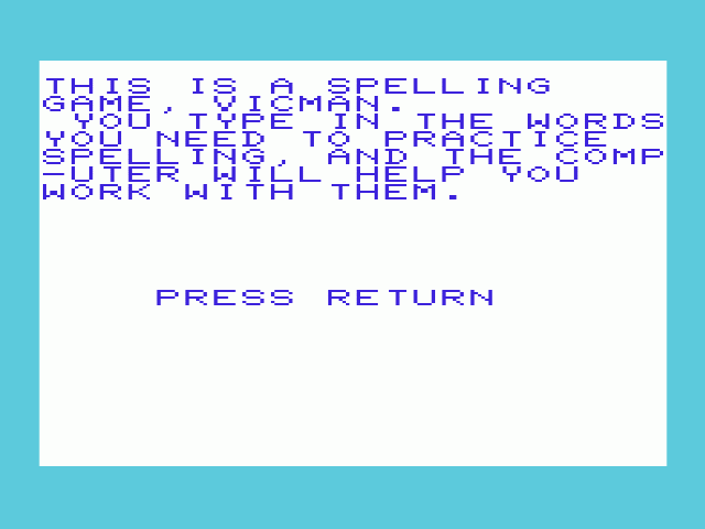 Spell — sstitle (WOR)