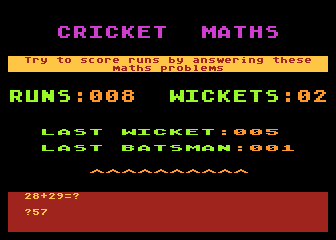 Cricket Maths — ss (WOR)