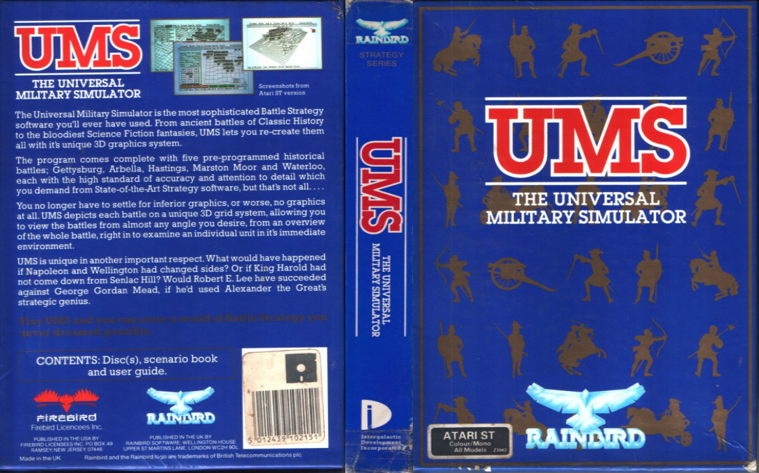 UMS - The Universal Military Simulator — box-texture (EU)