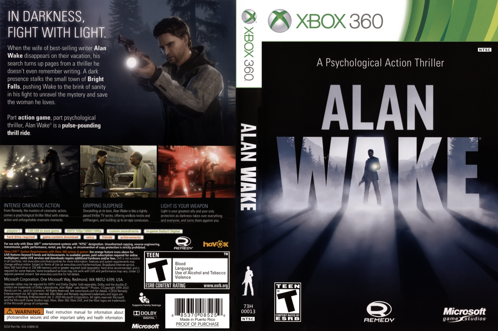 Alan Wake's American Nightmare — box-texture (US)