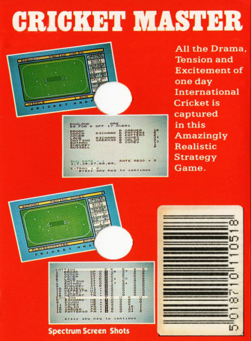 Cricket Master — box-2D-back (EU)