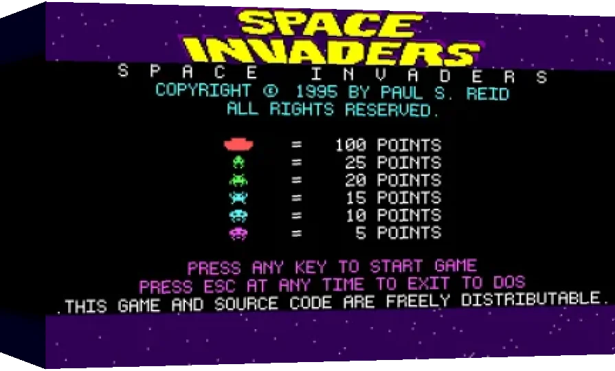 Space Invaders — box-3D (WOR)