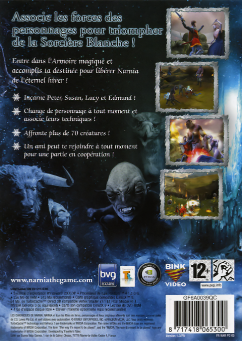 Chroniken von Narnia, Die - Der Koenig von Narnia — box-2D-back (FR)