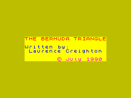 The Bermuda Triangle — sstitle (WOR)