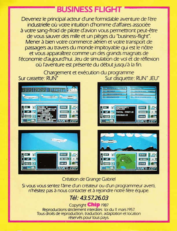 Business Flight — box-2D-back (FR)