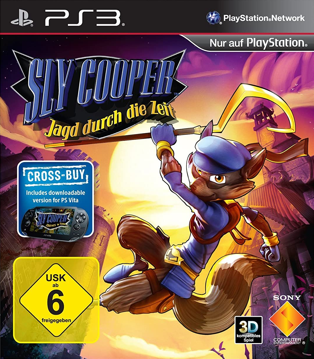 Sly Cooper - Thieves in Time — box-2D (DE)