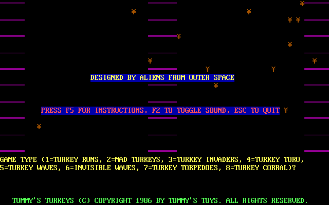 Tommy's Turkeys box art