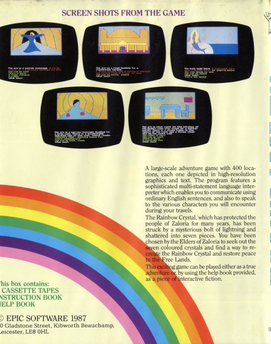 Lost Crystal, The — box-2D-back (EU)
