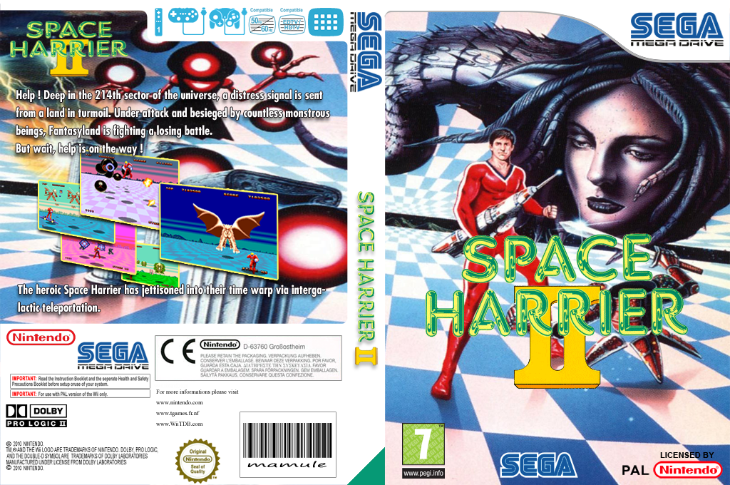 Space Harrier 2 — box-texture (EU)