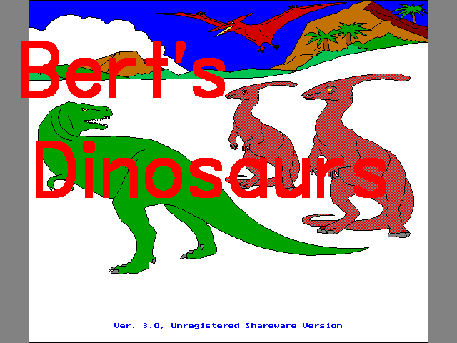 Bert's Dinosaurs box art