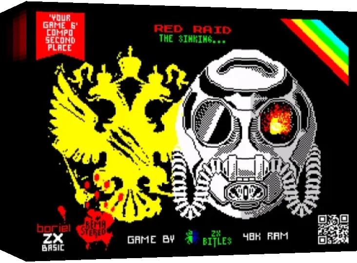 Red Raid - The Sinking, Side B — box-3D (WOR)