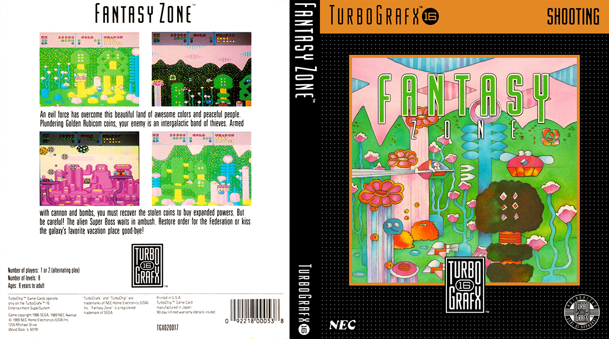 Fantasy Zone — box-texture (US)