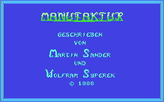 Manufaktur — sstitle (WOR)
