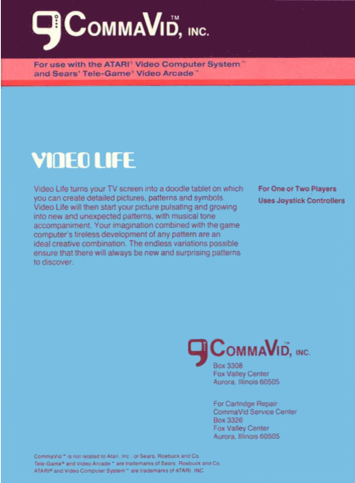 Video Life — box-2D-back (US)