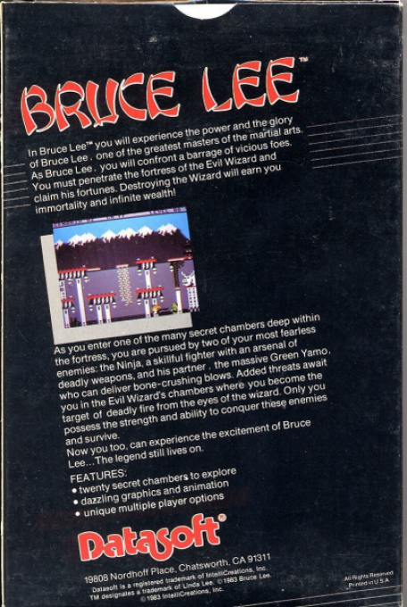 Bruce Lee — box-2D-back (US)