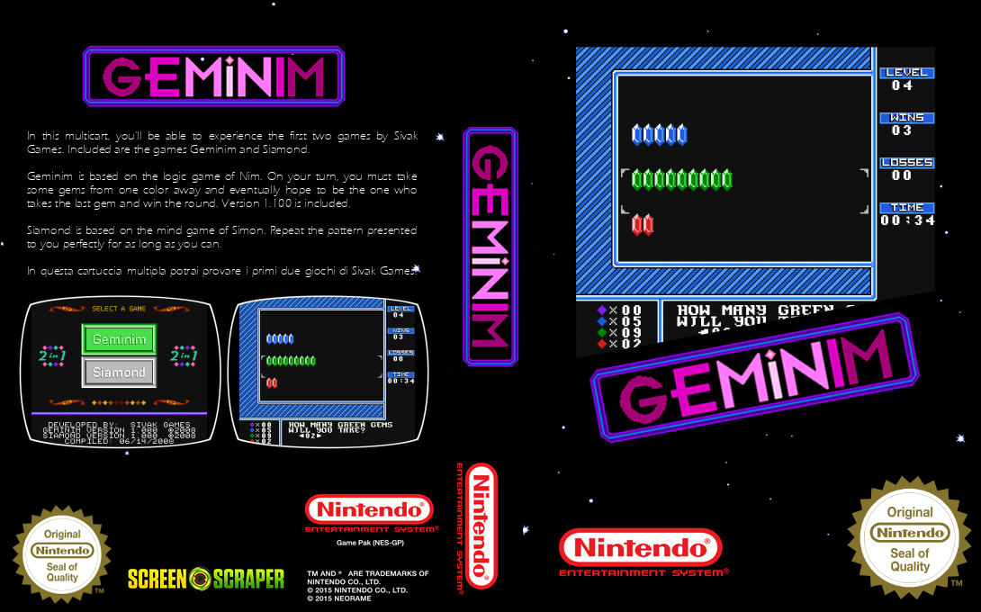 2-in-1 Geminim-Siamond — box-texture (SS)