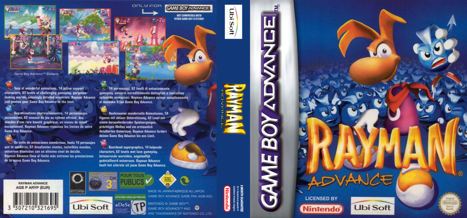Rayman Advance — box-texture (EU)