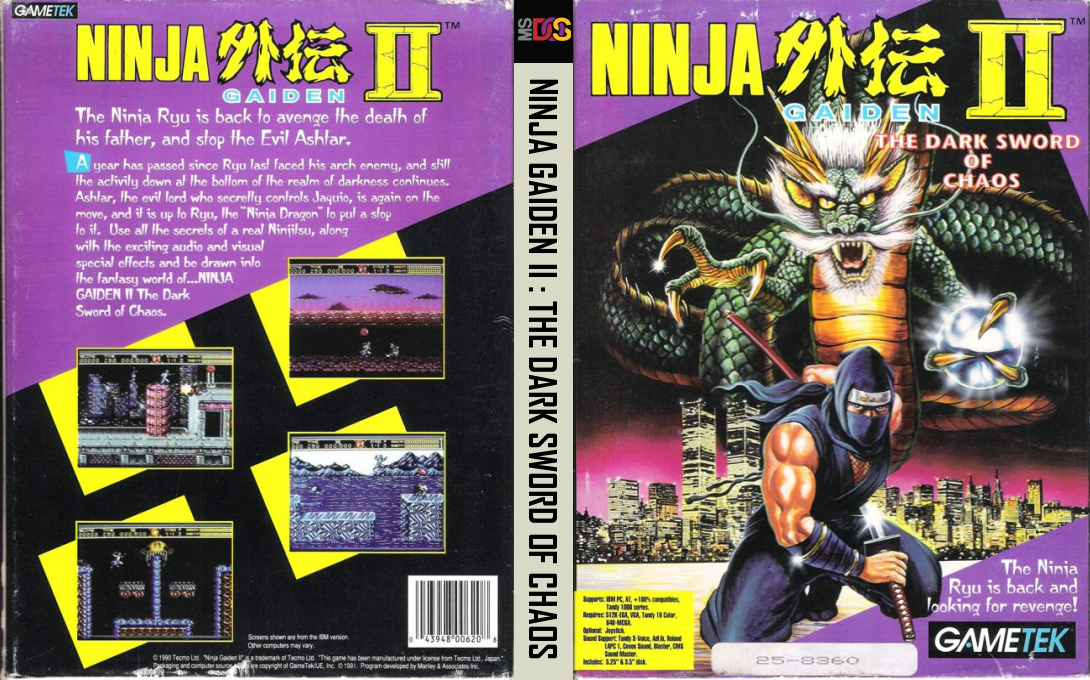 Ninja Gaiden 2 - The Dark Sword Of Chaos — box-texture (US)
