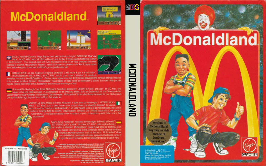 McDonaldland — box-texture (EU)