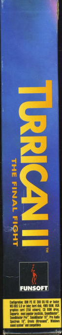 Turrican 2 - The Final Fight — box-2D-side (FR)