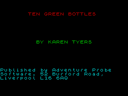 Ten Green Bottles — sstitle (WOR)