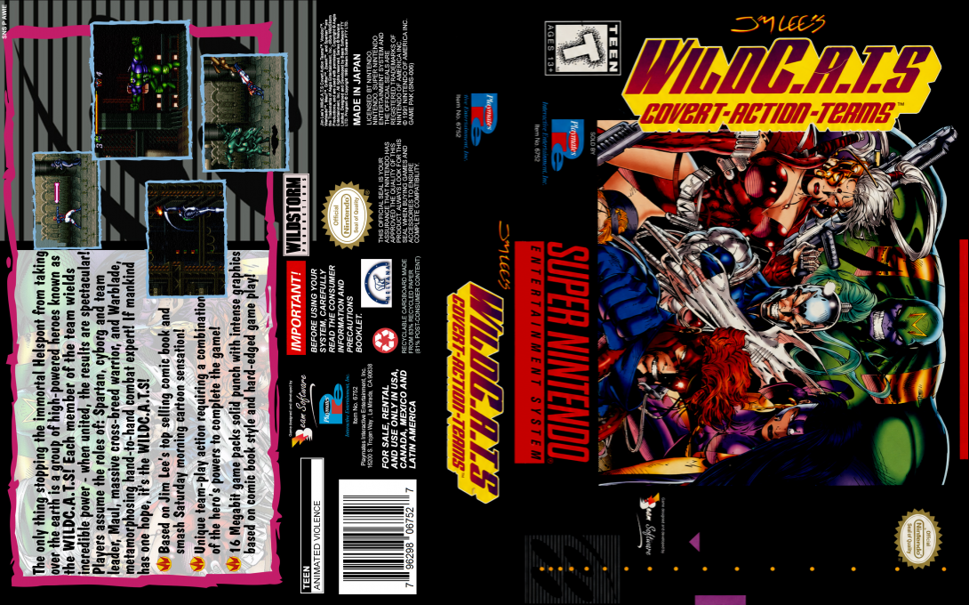 Jim Lee's Wildc.a.t.s - Covert-action-teams — box-texture (US)