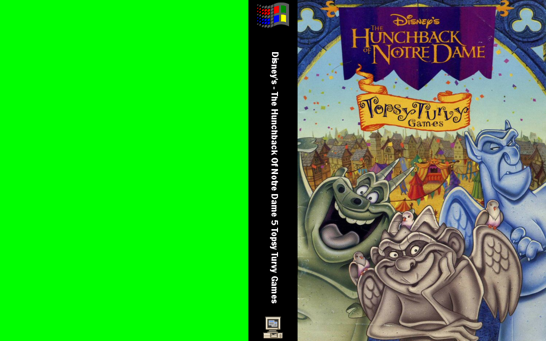 Disney's The Hunchback of Notre Dame: 5 Topsy Turvy Games — box-texture (WOR)
