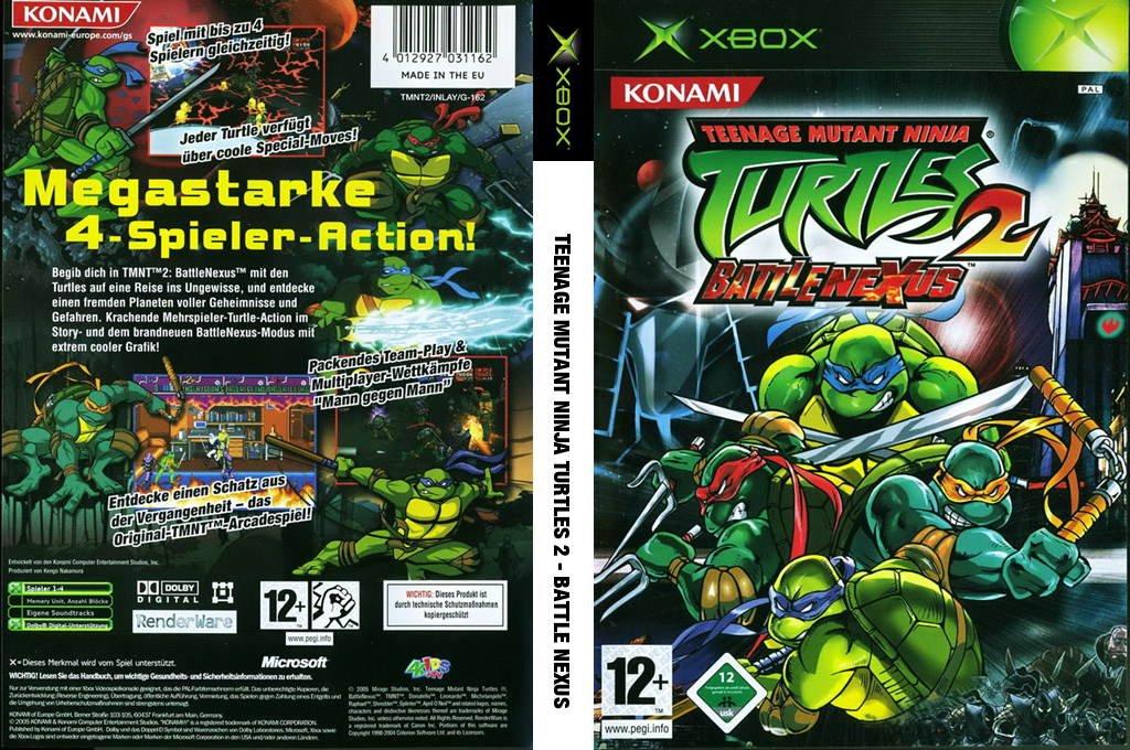 Teenage Mutant Ninja Turtles 2 - Battle Nexus — box-texture (DE)