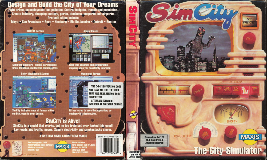 Sim City — box-texture (US)